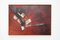 Maurice Boel, Composición abstracta roja, Bélgica, 1964, óleo sobre lienzo, Imagen 1