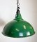 Lampada industriale smaltata verde di Maxlume, Regno Unito, anni '60, Immagine 6