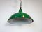 Lampada industriale smaltata verde di Maxlume, Regno Unito, anni '60, Immagine 8