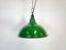 Lampada industriale smaltata verde di Maxlume, Regno Unito, anni '60, Immagine 2