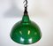 Lampada industriale smaltata verde di Maxlume, Regno Unito, anni '60, Immagine 5