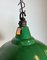 Lampada industriale smaltata verde di Maxlume, Regno Unito, anni '60, Immagine 19