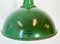 Lampada industriale smaltata verde di Maxlume, Regno Unito, anni '60, Immagine 4