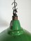 Lampada industriale smaltata verde di Maxlume, Regno Unito, anni '60, Immagine 7