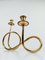 Mid-Century Modern Brass Candleholders in the style of Josef Frank, 1950s, Set of 2 11