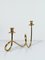 Mid-Century Modern Brass Candleholders in the style of Josef Frank, 1950s, Set of 2 12