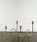 Mid-Century Modern Brass Candleholders in the style of Josef Frank, 1950s, Set of 2 2