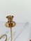 Mid-Century Modern Brass Candleholders in the style of Josef Frank, 1950s, Set of 2 16