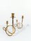 Mid-Century Modern Brass Candleholders in the style of Josef Frank, 1950s, Set of 2 8