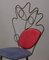 Vintage Italian Sculpture Chair in Iron and Fabric, 1970s, Image 3