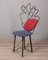 Vintage Italian Sculpture Chair in Iron and Fabric, 1970s, Image 2