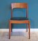 Vintage Danish Teak Chair with Curved Backrest, 1960s 2