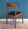 Vintage Danish Teak Chair with Curved Backrest, 1960s, Imagen 4