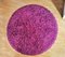 Circular Purple Rug, 1970s 1