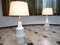 Lámparas de mesa grandes de porcelana con relieve de Kaiser, años 60. Juego de 2, Imagen 3