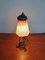 Tischlampe aus Schmiedeeisen & Glaspaste von Schneider, 1920er 11