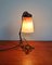 Tischlampe aus Schmiedeeisen & Glaspaste von Schneider, 1920er 2
