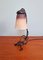 Tischlampe aus Schmiedeeisen & Glaspaste von Schneider, 1920er 1