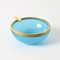 Cendrier en Verre Opalin Bleu par Vincenzo Nason, Italie, 1960s 1