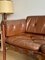 Scandinavian Three-Seater Sofa in Rosewood and Brown Leather attributed to Sven Ellekaer for Coja, 1960s 4