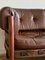 Scandinavian Three-Seater Sofa in Rosewood and Brown Leather attributed to Sven Ellekaer for Coja, 1960s, Image 5