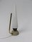 Italian Opaline Glass & Brass Bedside Lamps, 1950s, Set of 2 4