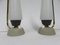 Italian Opaline Glass & Brass Bedside Lamps, 1950s, Set of 2, Image 8