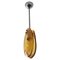Small Mid-Century Drop Pendant Light in Amber Murano Glass attributed to Max Ingrand, 1960s 1
