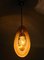 Small Mid-Century Drop Pendant Light in Amber Murano Glass attributed to Max Ingrand, 1960s 4