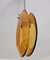 Small Mid-Century Drop Pendant Light in Amber Murano Glass attributed to Max Ingrand, 1960s 8
