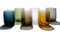 Large Tumblers Stilla Liquida Glasses by Federico Peri for Purho, Set of 6 1