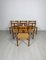Vintage Danish Teak and Papercord Dining Chairs 84 by Niels O. Møller for Jl Møller, 1960s, Set of 6, Image 1