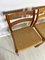 Vintage Danish Teak and Papercord Dining Chairs 84 by Niels O. Møller for Jl Møller, 1960s, Set of 6, Image 3