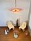Lampe à Suspension Palmette de Murano en Verre Rose, 1990 13