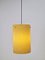 Vintage Yellow Pendant Polyester Sugar Tube Lamp, 1960s, Image 10