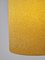 Vintage Yellow Pendant Polyester Sugar Tube Lamp, 1960s, Image 2