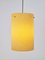 Vintage Yellow Pendant Polyester Sugar Tube Lamp, 1960s, Image 7