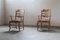Fauteuils Brutaliste Vintage Razorblade en Chêne par Henning Kjærnulf, 1960s, Set de 2 2