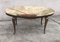 Vintage Oval Coffee Table in Marble and Brass, 1950s 1