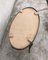 Vintage Oval Coffee Table in Marble and Brass, 1950s 2