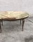 Vintage Oval Coffee Table in Marble and Brass, 1950s 4