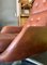 Fauteuil Pivotant et Ottomane Vintage en Cuir et Vinyle Marron Cognac, 1970s, Set de 2 11