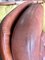 Fauteuil Pivotant et Ottomane Vintage en Cuir et Vinyle Marron Cognac, 1970s, Set de 2 4