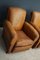 Club chair in pelle, Francia, anni '40, set di 2, Immagine 4