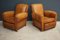 Fauteuils Club en Cuir, 1940s, Set de 2 7