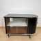 Carrello bar Art Deco, laccato nero, mogano, cromato, Francia 1930, Immagine 8
