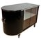 Carrello bar Art Deco, laccato nero, mogano, cromato, Francia 1930, Immagine 1