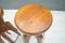 Solid Wooden Stools, 1960s, Set of 5, Image 13