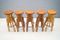 Solid Wooden Stools, 1960s, Set of 5, Image 2