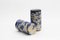 Ceramic Tall Beakers in Speckled and Blue Coloured Clay by Maevo, 2017, Set of 2 3